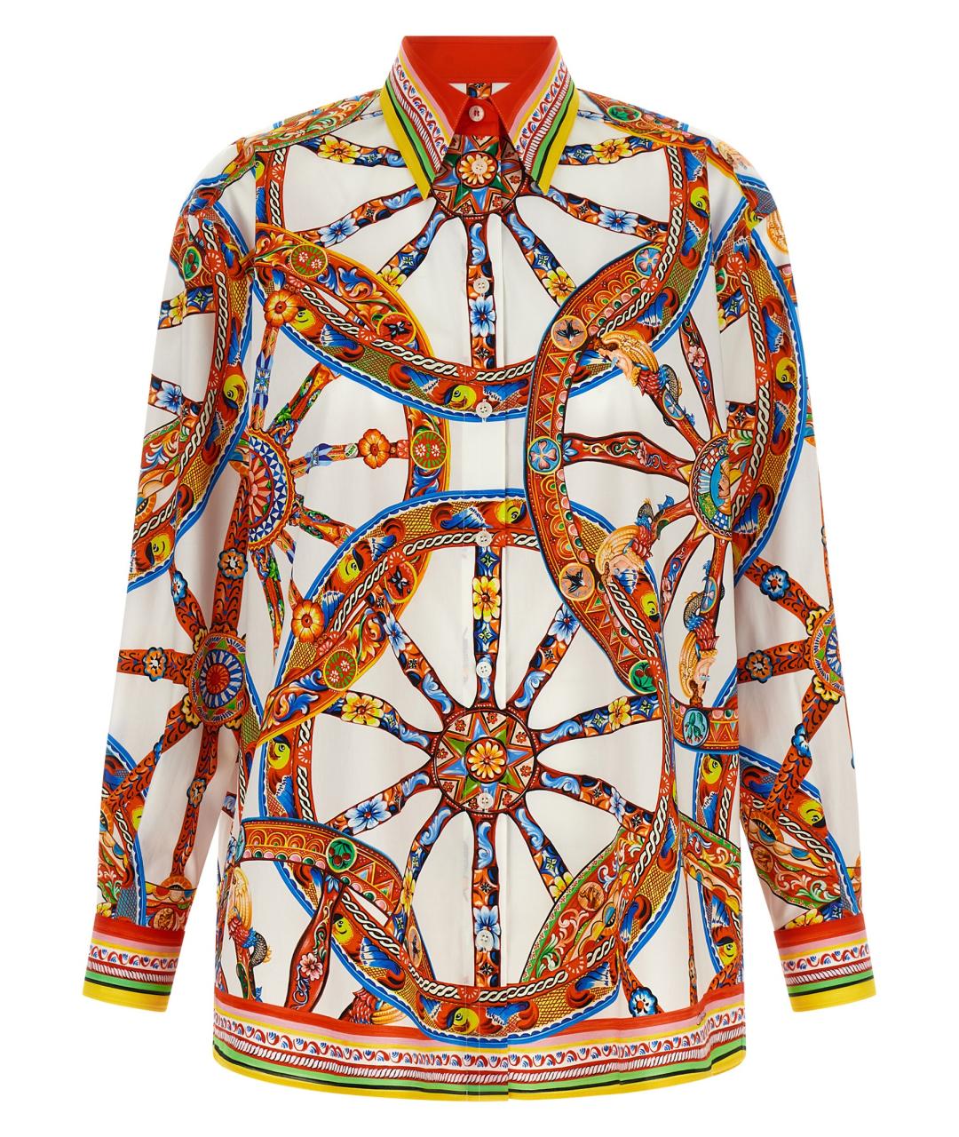 DOLCE&GABBANA Мульти хлопковая рубашка, фото 1