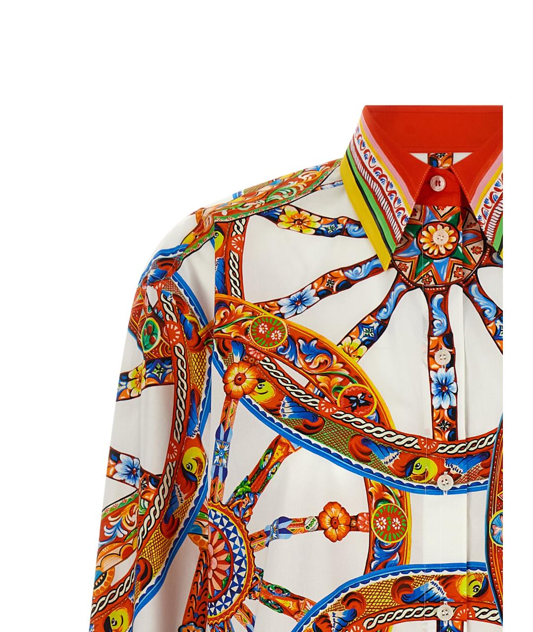 DOLCE&GABBANA Мульти хлопковая рубашка, фото 3