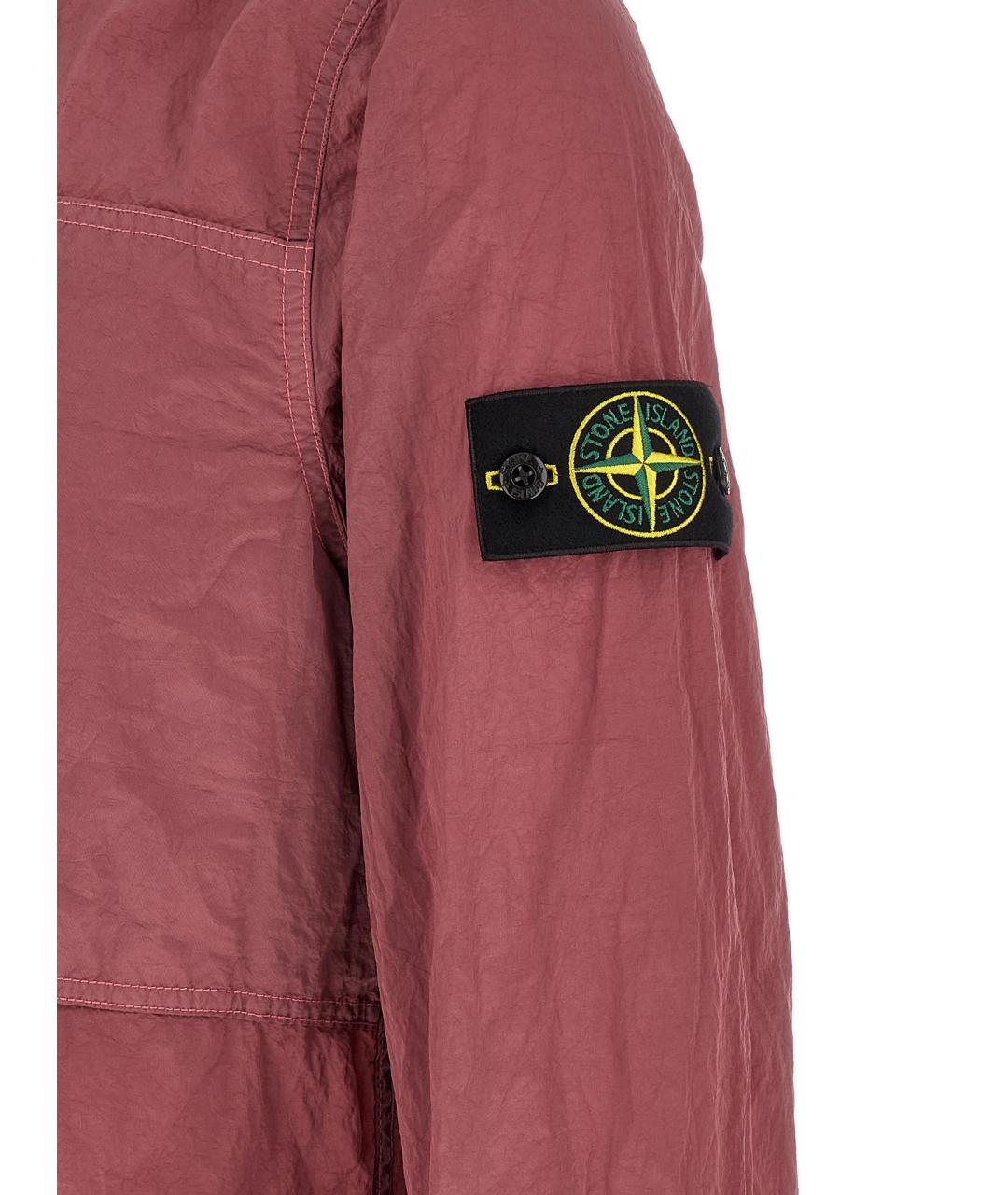 STONE ISLAND Розовая полиамидовая куртка, фото 5