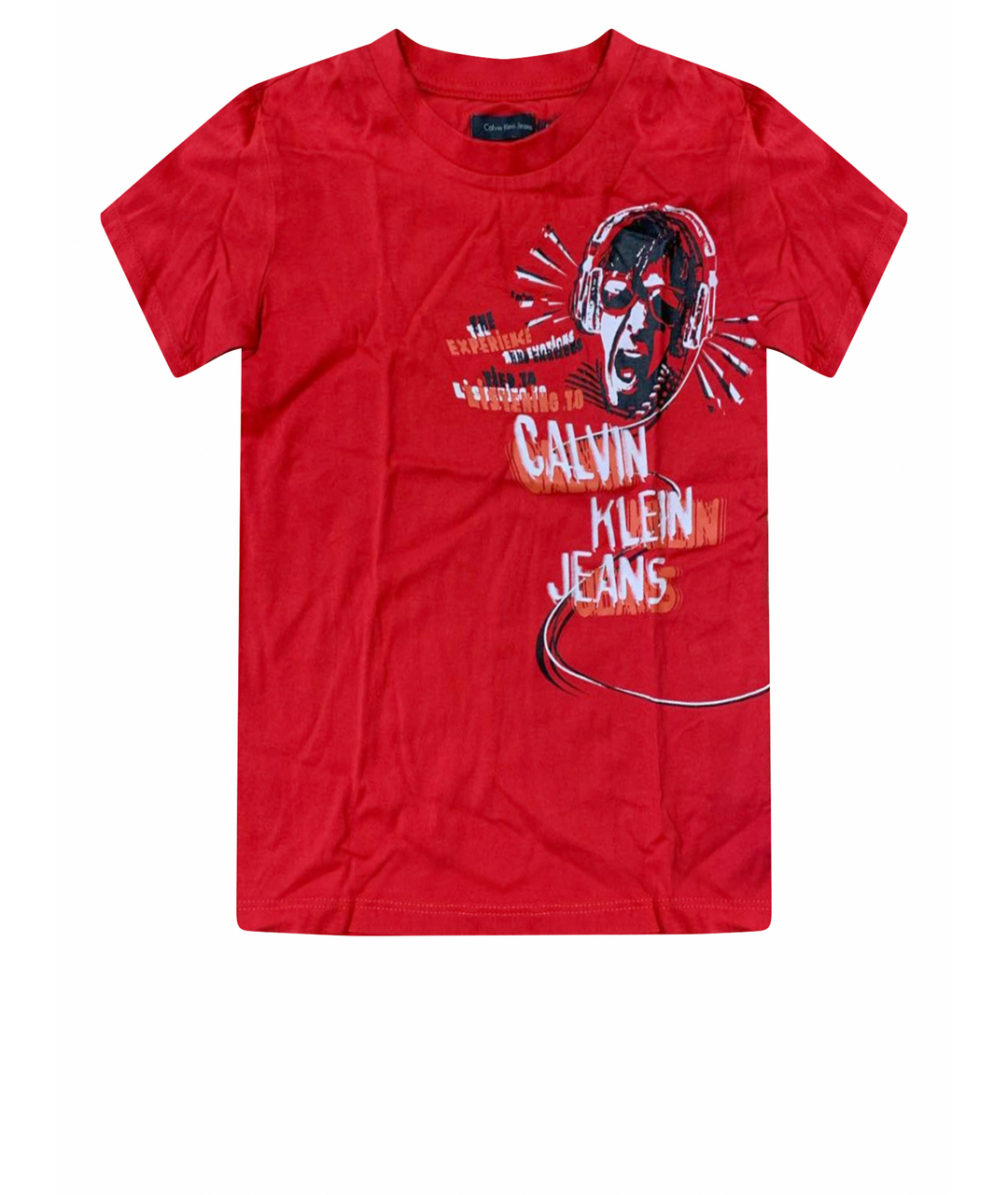 CALVIN KLEIN Красная хлопковая детская футболка, фото 1