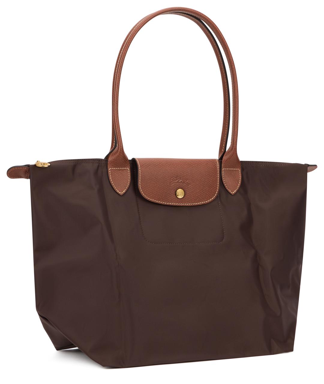 LONGCHAMP Коричневая нейлоновая сумка тоут, фото 3