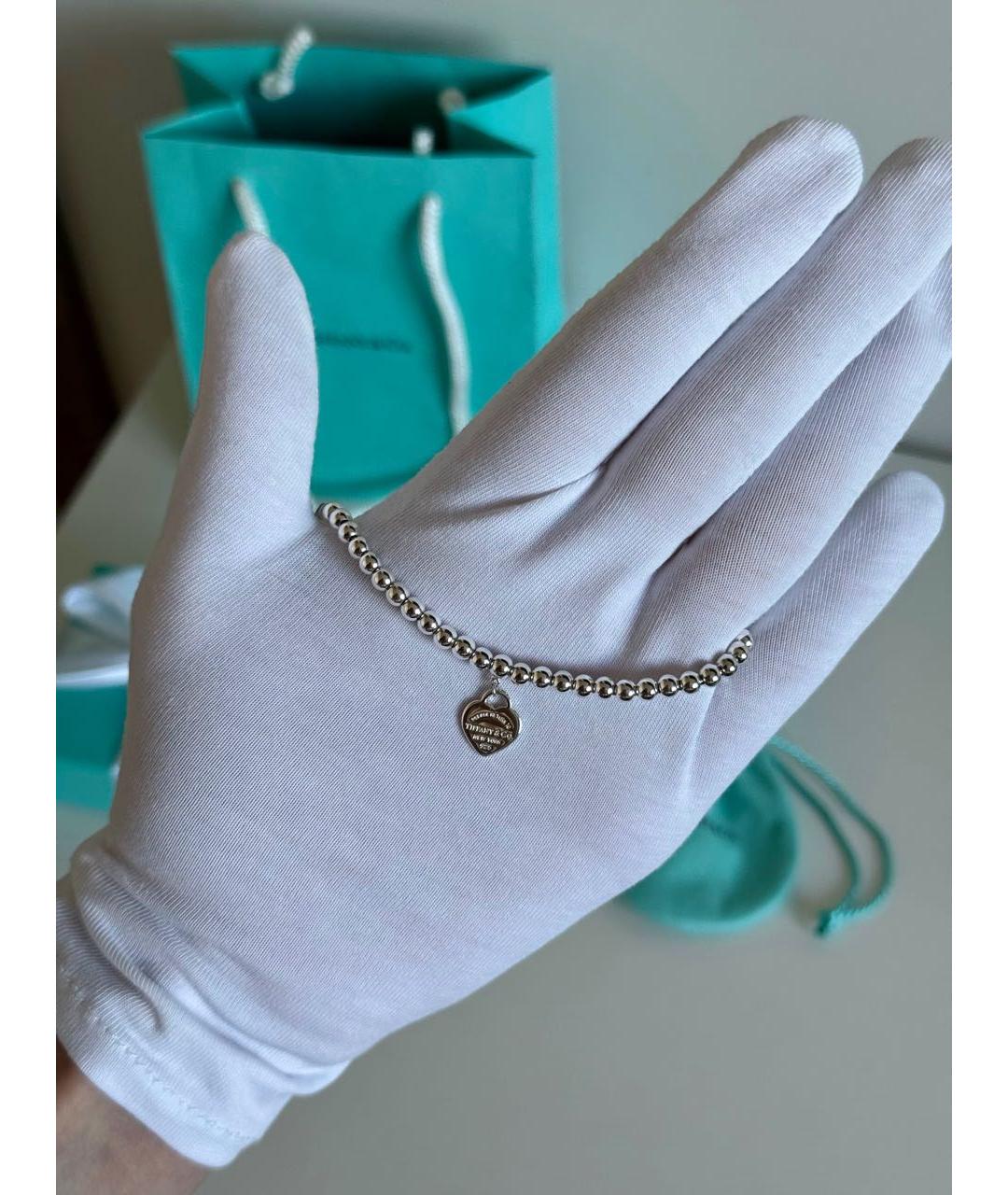 TIFFANY&CO Красный серебряный браслет, фото 3