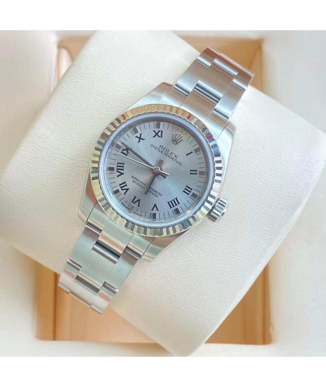 ROLEX Серебряные часы, фото 4