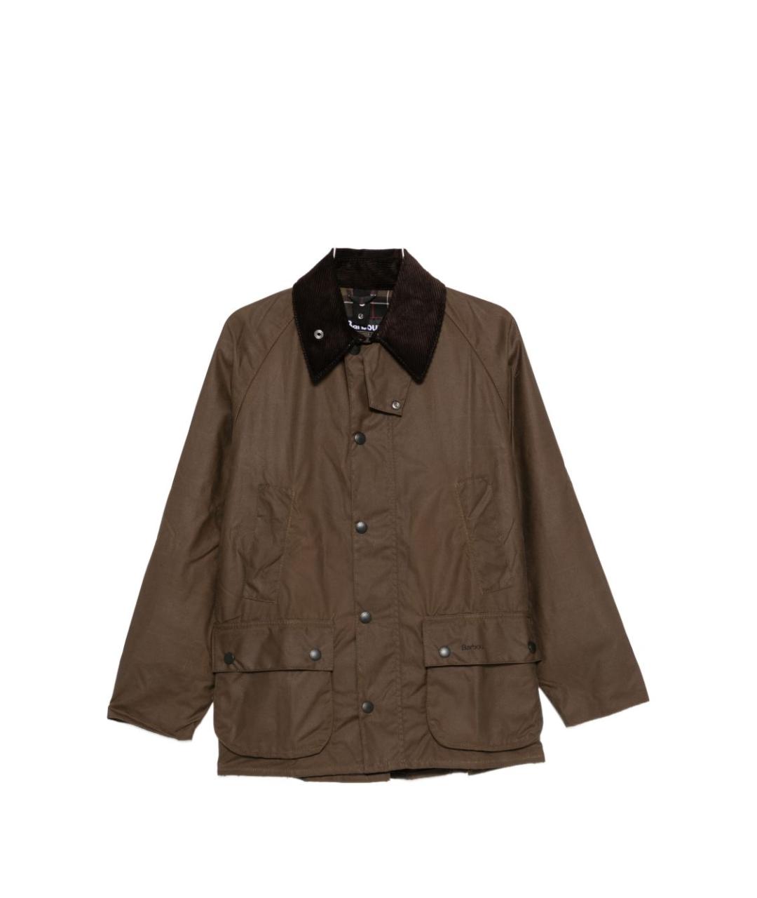 BARBOUR Коричневая хлопковая куртка, фото 1