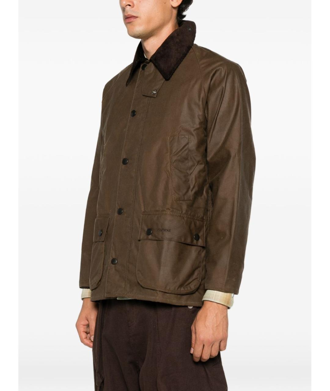 BARBOUR Коричневая хлопковая куртка, фото 2