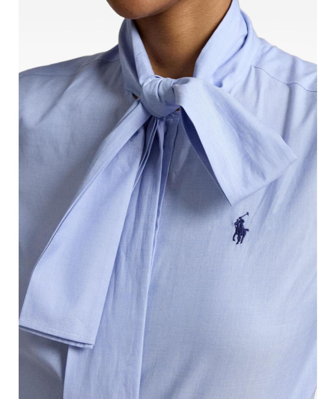 POLO RALPH LAUREN Голубая хлопковая рубашка, фото 3