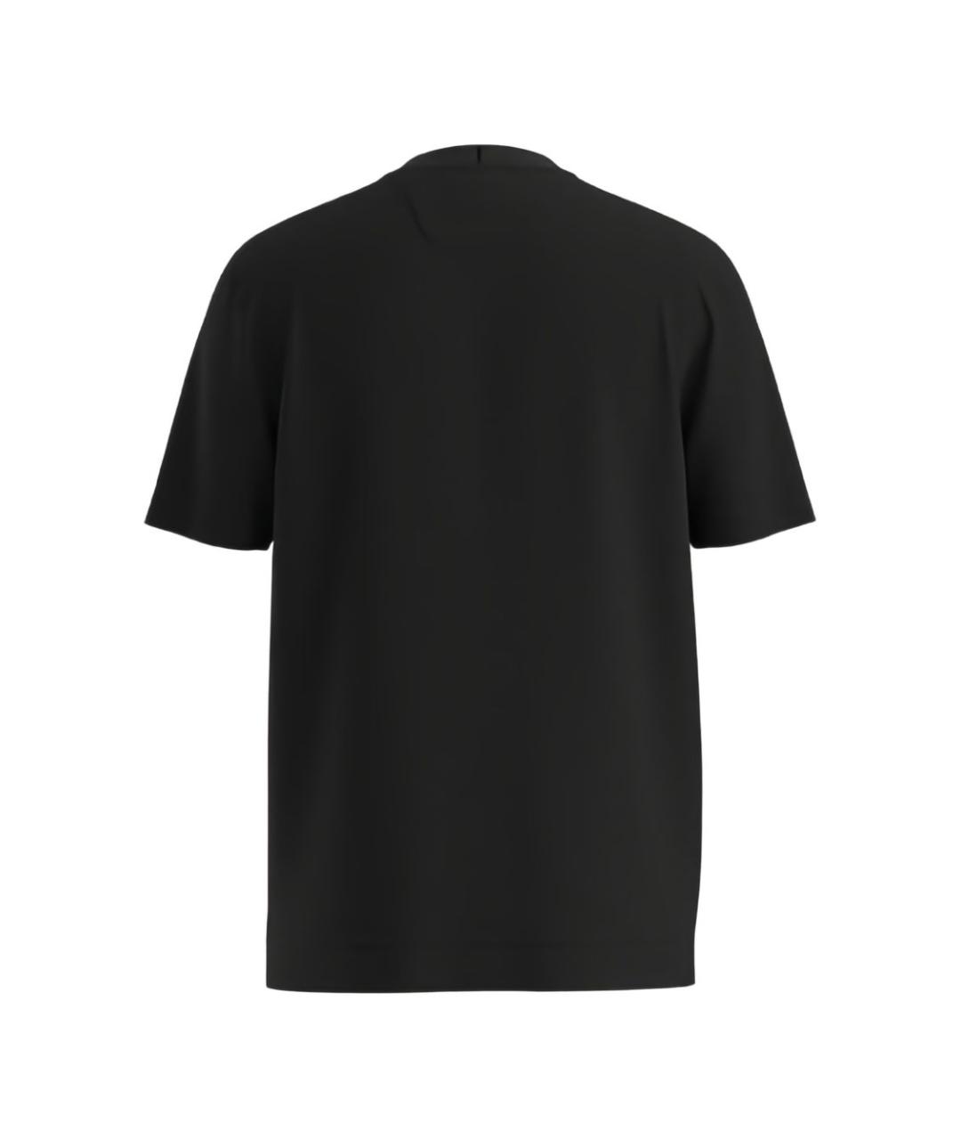 HUGO BOSS Черная хлопковая футболка, фото 4