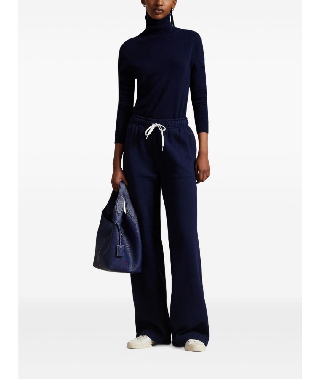POLO RALPH LAUREN Темно-синие хлопковые спортивные брюки и шорты, фото 2