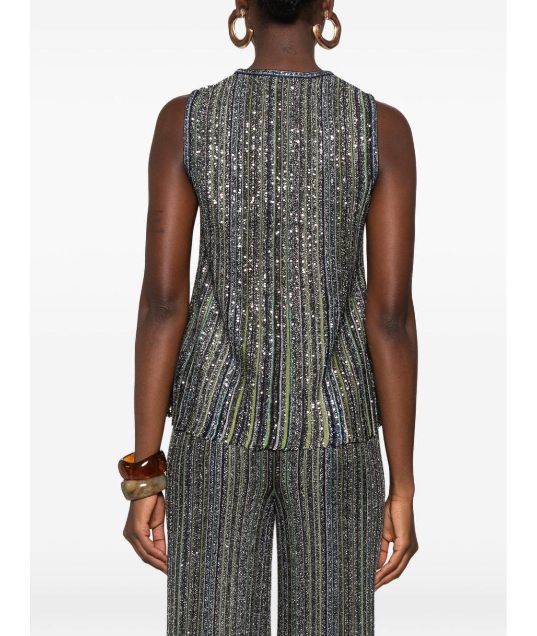 MISSONI Зеленая вискозная майка, фото 3