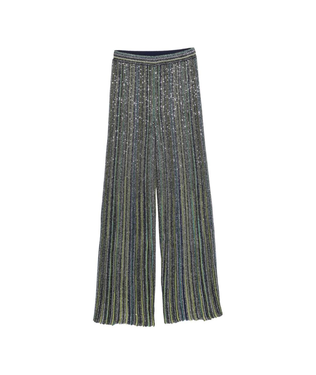 MISSONI Зеленые вискозные брюки широкие, фото 1