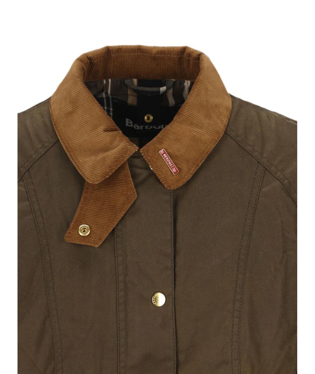 BARBOUR Коричневая хлопковая куртка, фото 4