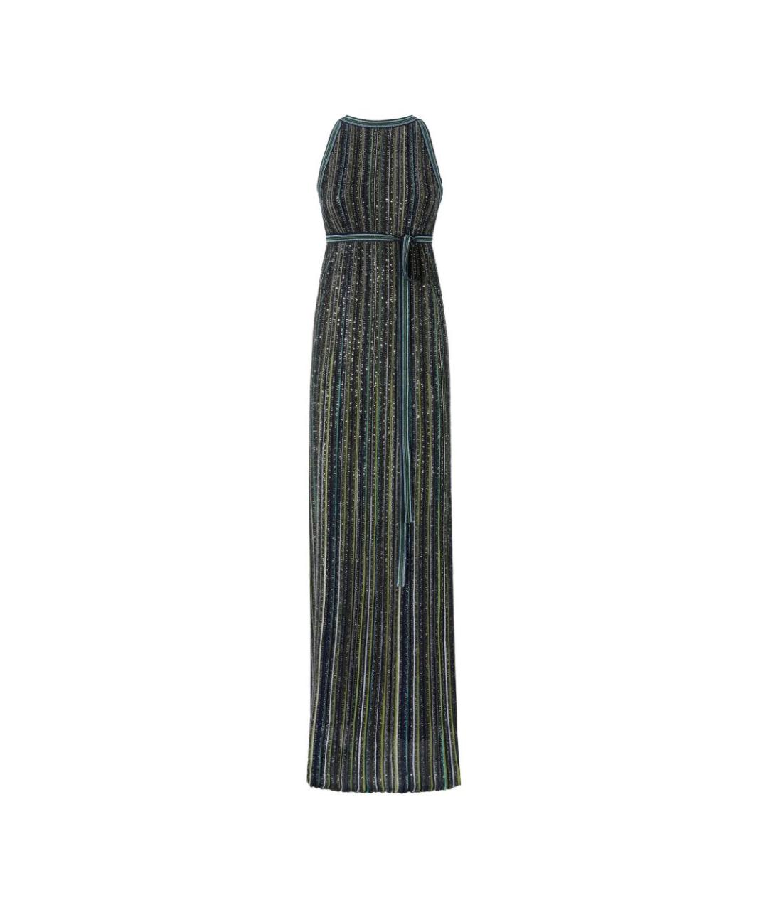 MISSONI Зеленое вискозное платье, фото 1
