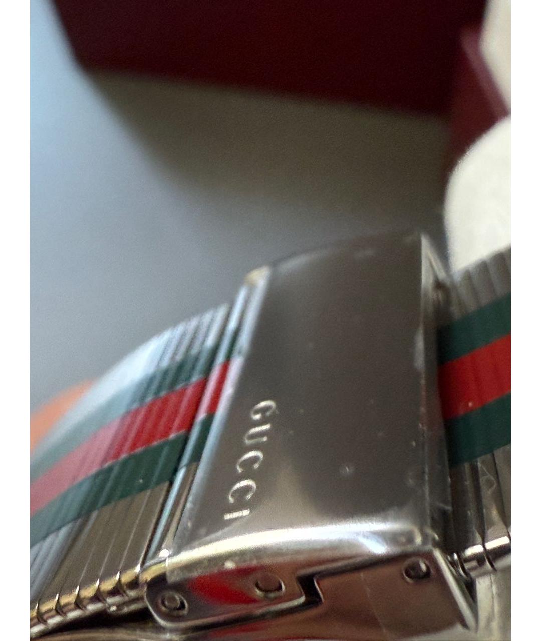 GUCCI Серебряные стальные часы, фото 7