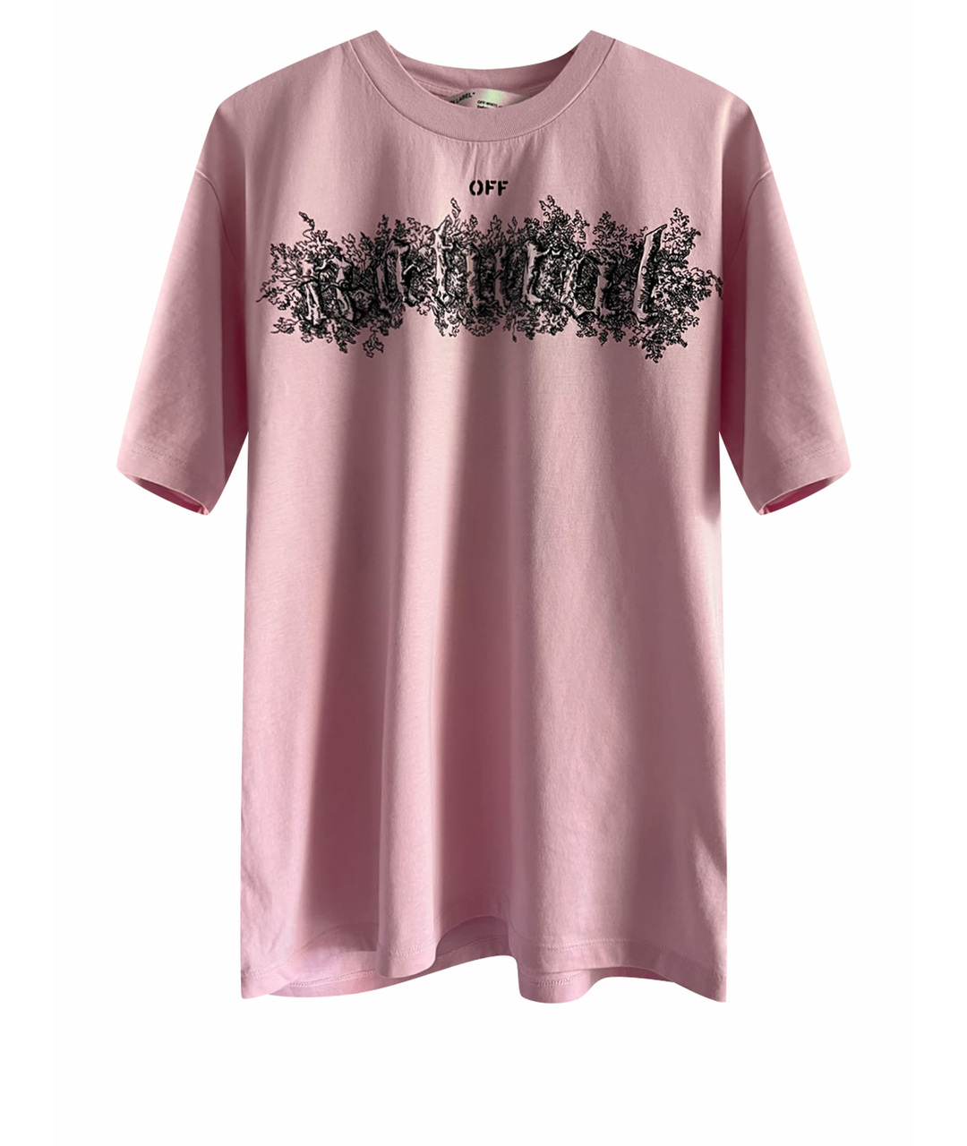 OFF-WHITE Розовая хлопковая футболка, фото 1