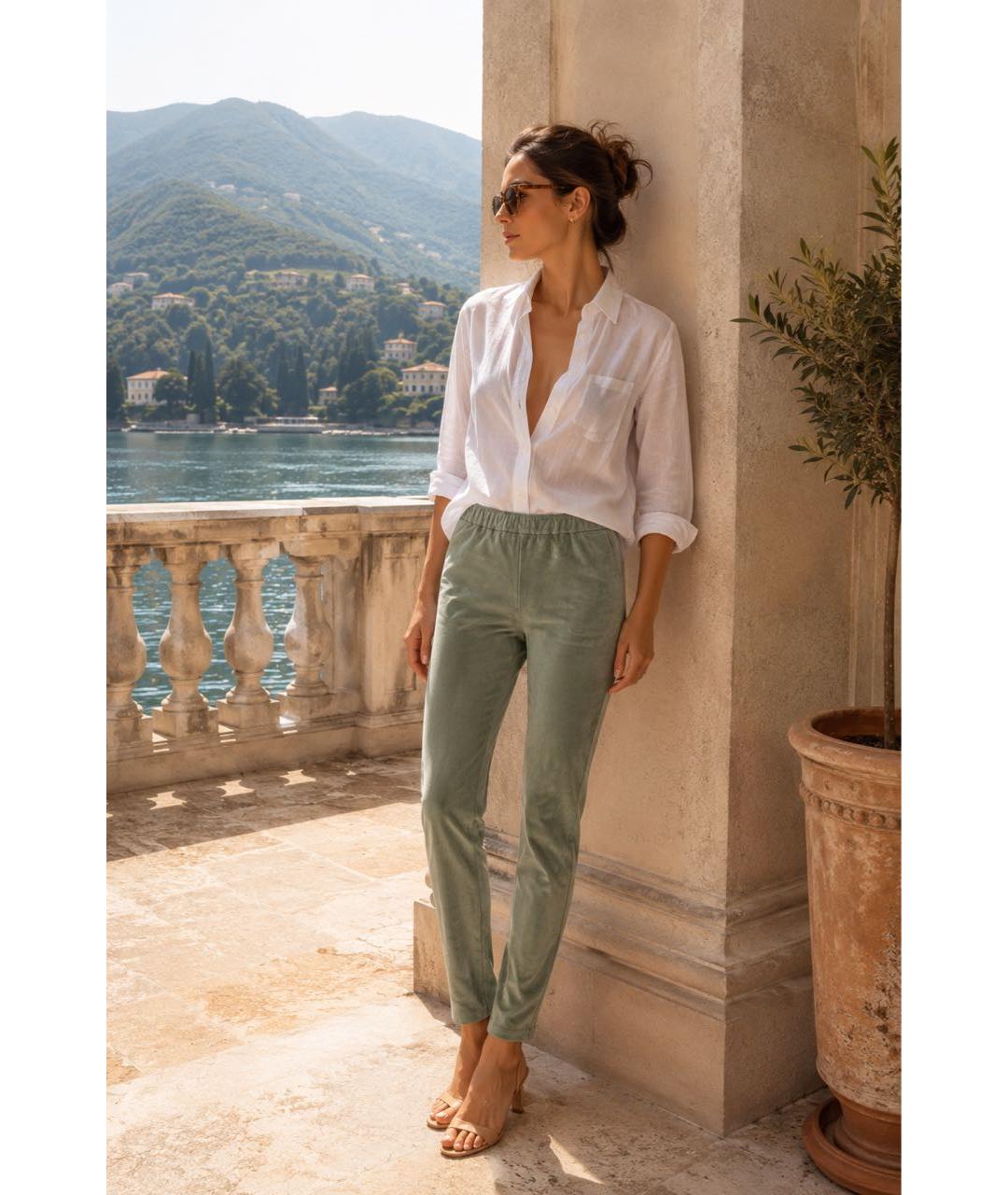 TOD'S Замшевые брюки узкие, фото 6