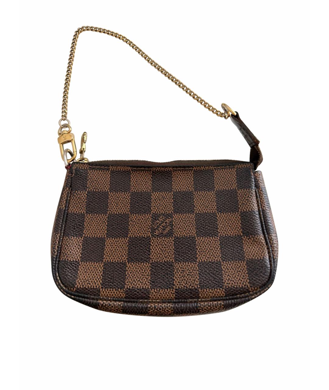 LOUIS VUITTON Коричневая канва сумка с короткими ручками, фото 1