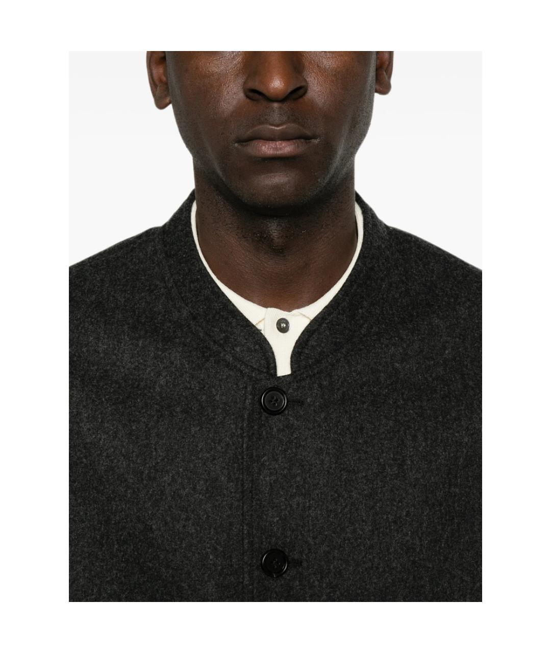 JIL SANDER Серый шерстяной пиджак, фото 4