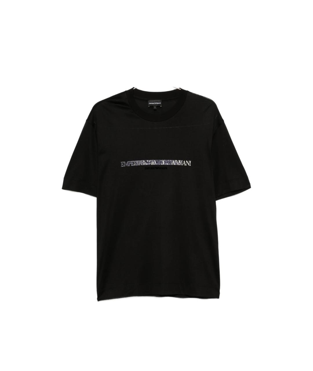 EMPORIO ARMANI Черная футболка, фото 1