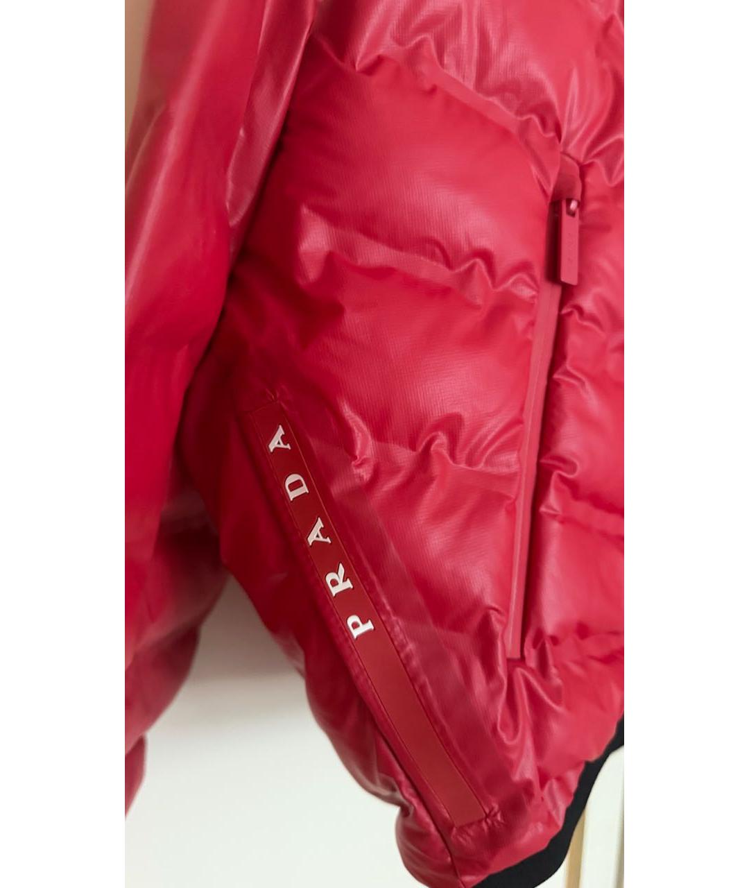 PRADA Красная нейлоновая куртка, фото 4