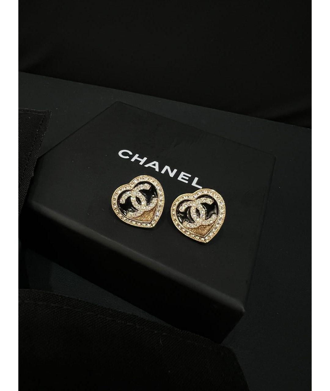 CHANEL Золотые серьги, фото 3