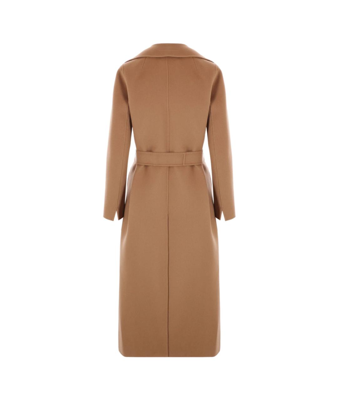 'S MAX MARA Коричневое шерстяное пальто, фото 2