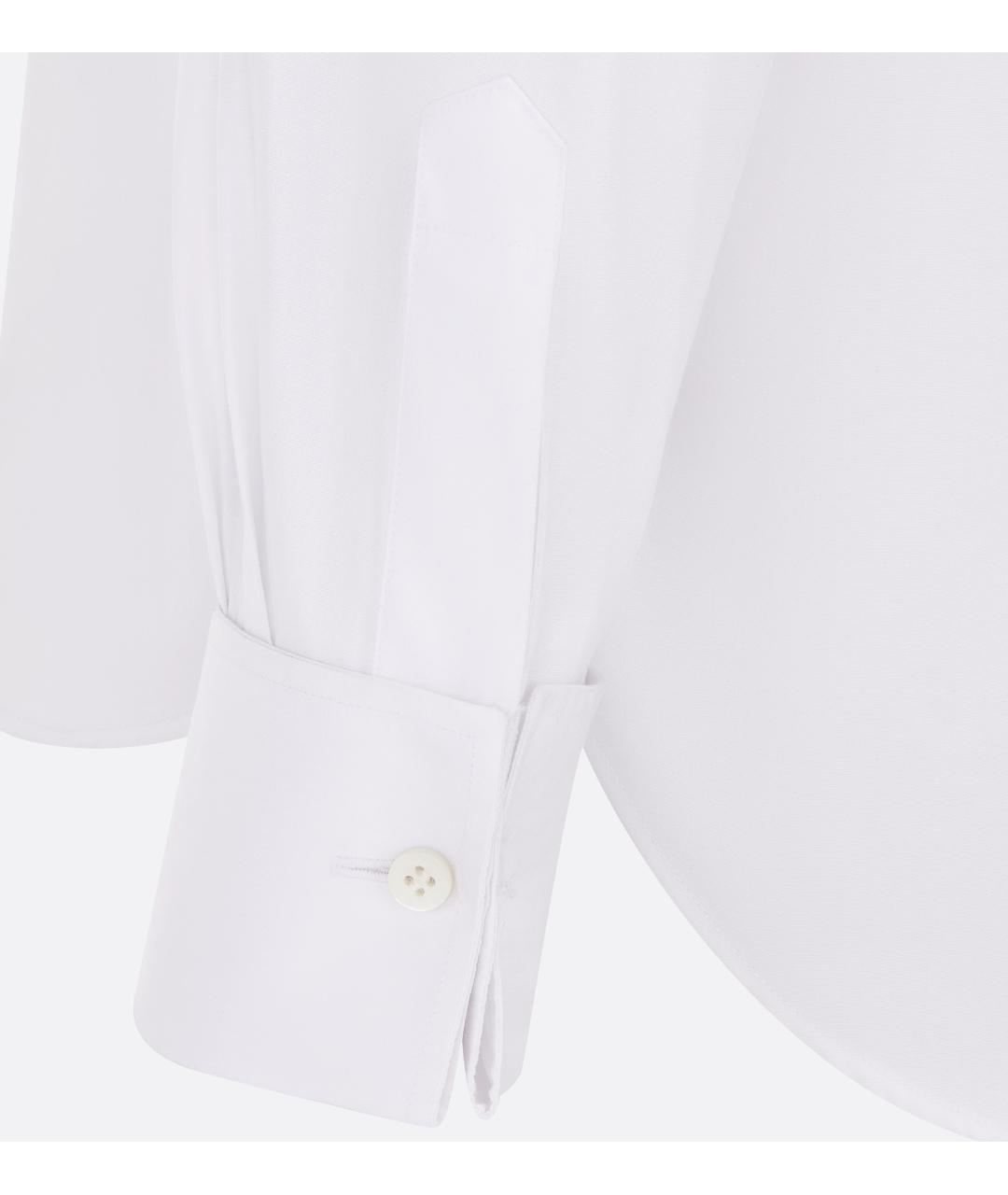 CHRISTIAN DIOR Белая хлопковая рубашка, фото 3