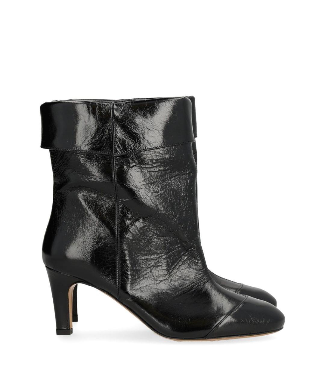 ISABEL MARANT Черные кожаные ботильоны, фото 1