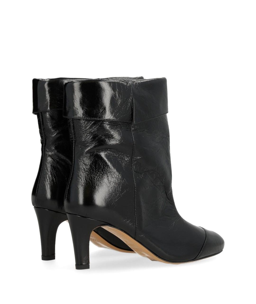ISABEL MARANT Черные кожаные ботильоны, фото 3