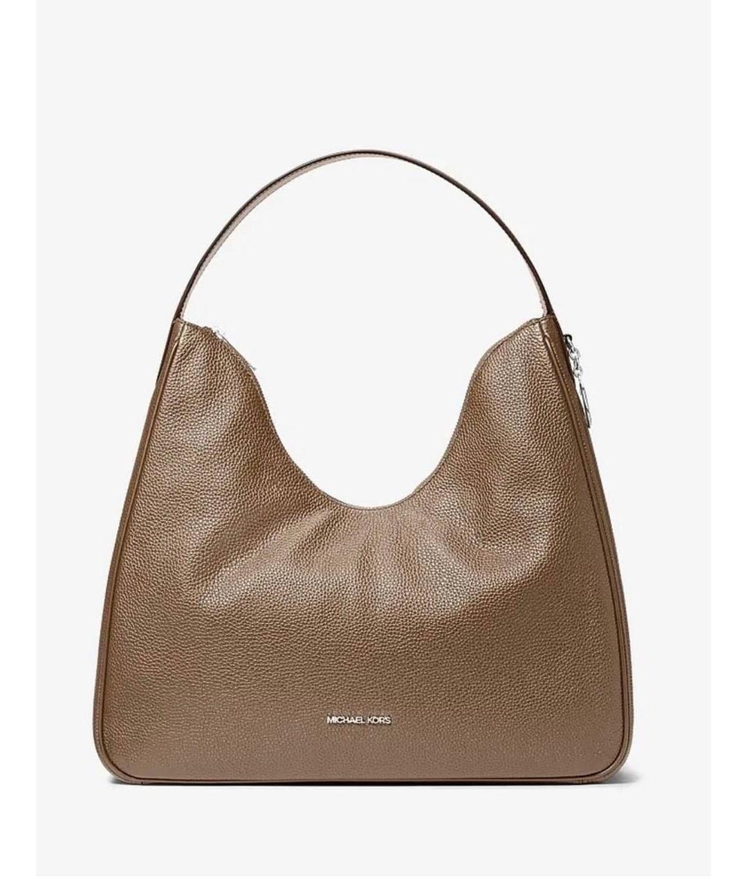 MICHAEL KORS Бежевая кожаная сумка тоут, фото 9