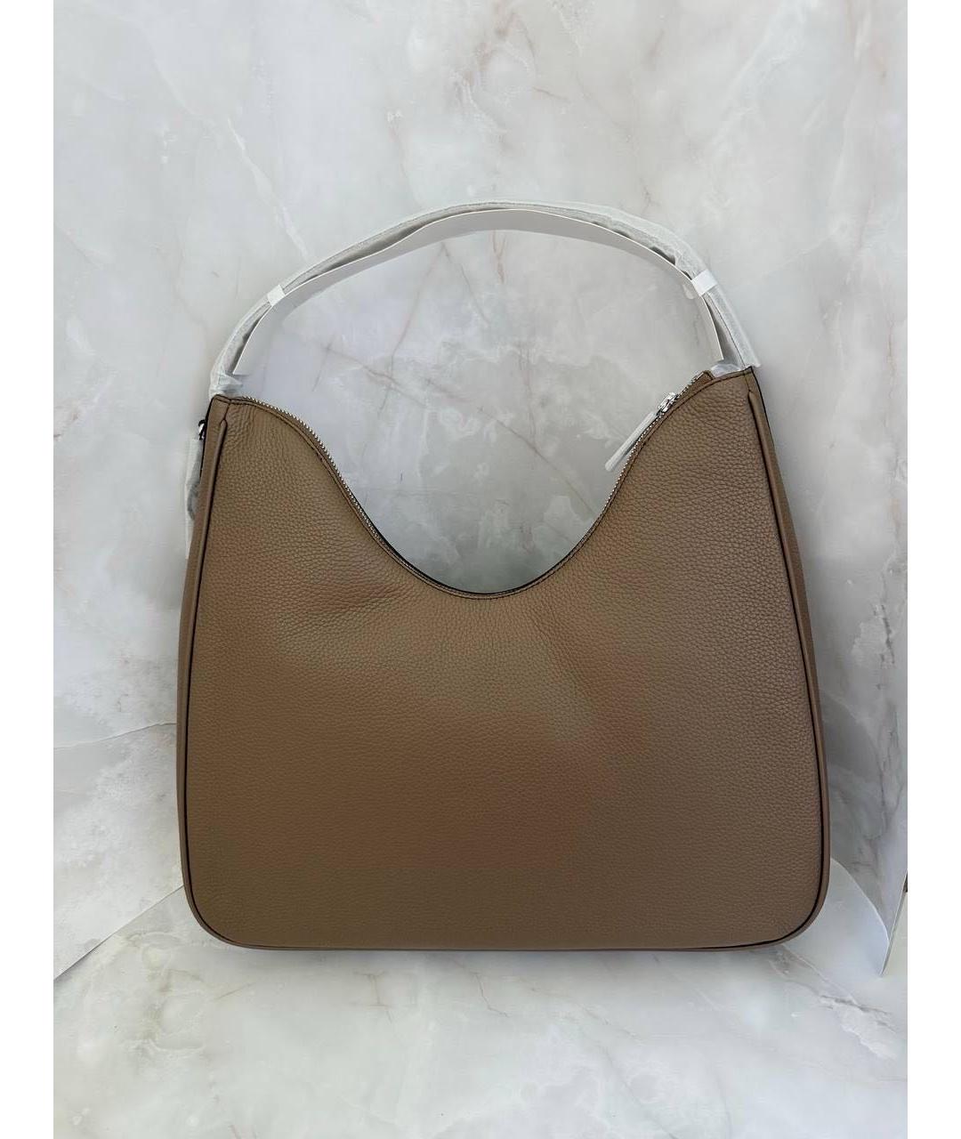 MICHAEL KORS Бежевая кожаная сумка тоут, фото 5