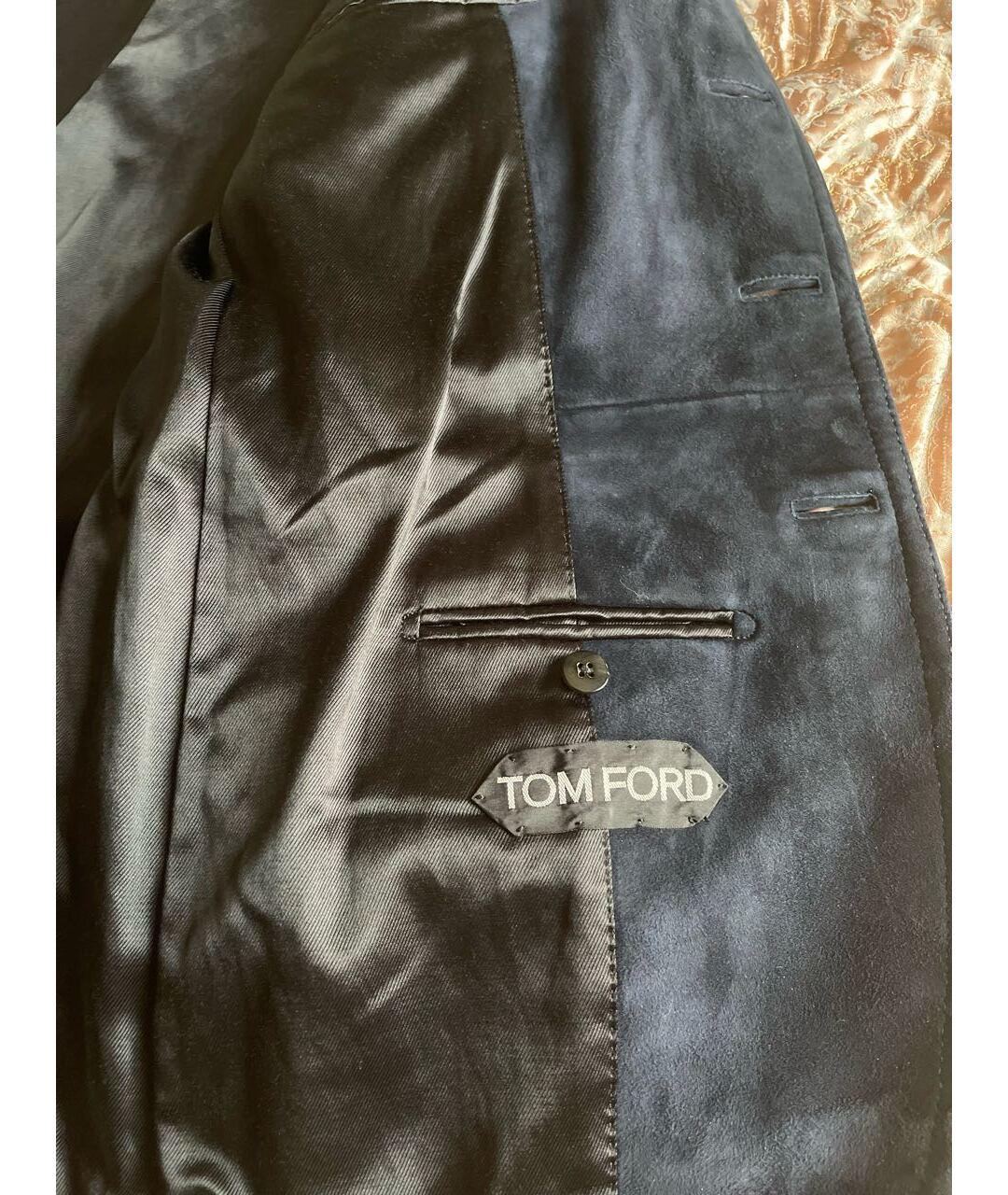 TOM FORD Темно-синяя замшевая куртка, фото 5
