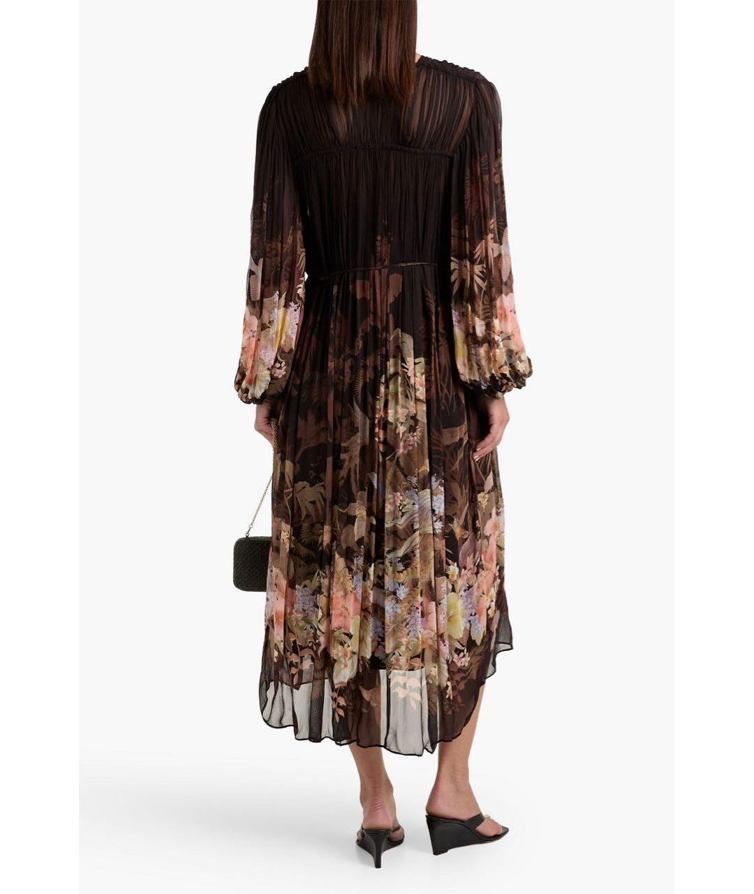 ZIMMERMANN Черное вискозное повседневное платье, фото 2