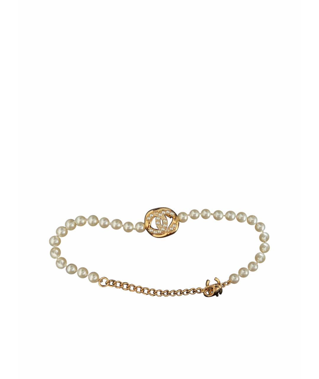 CHANEL Белое колье, фото 1