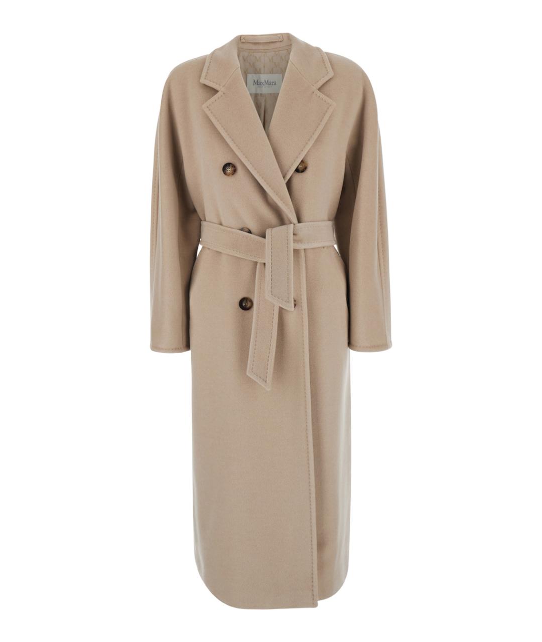 MAX MARA Бежевое шерстяное пальто, фото 1