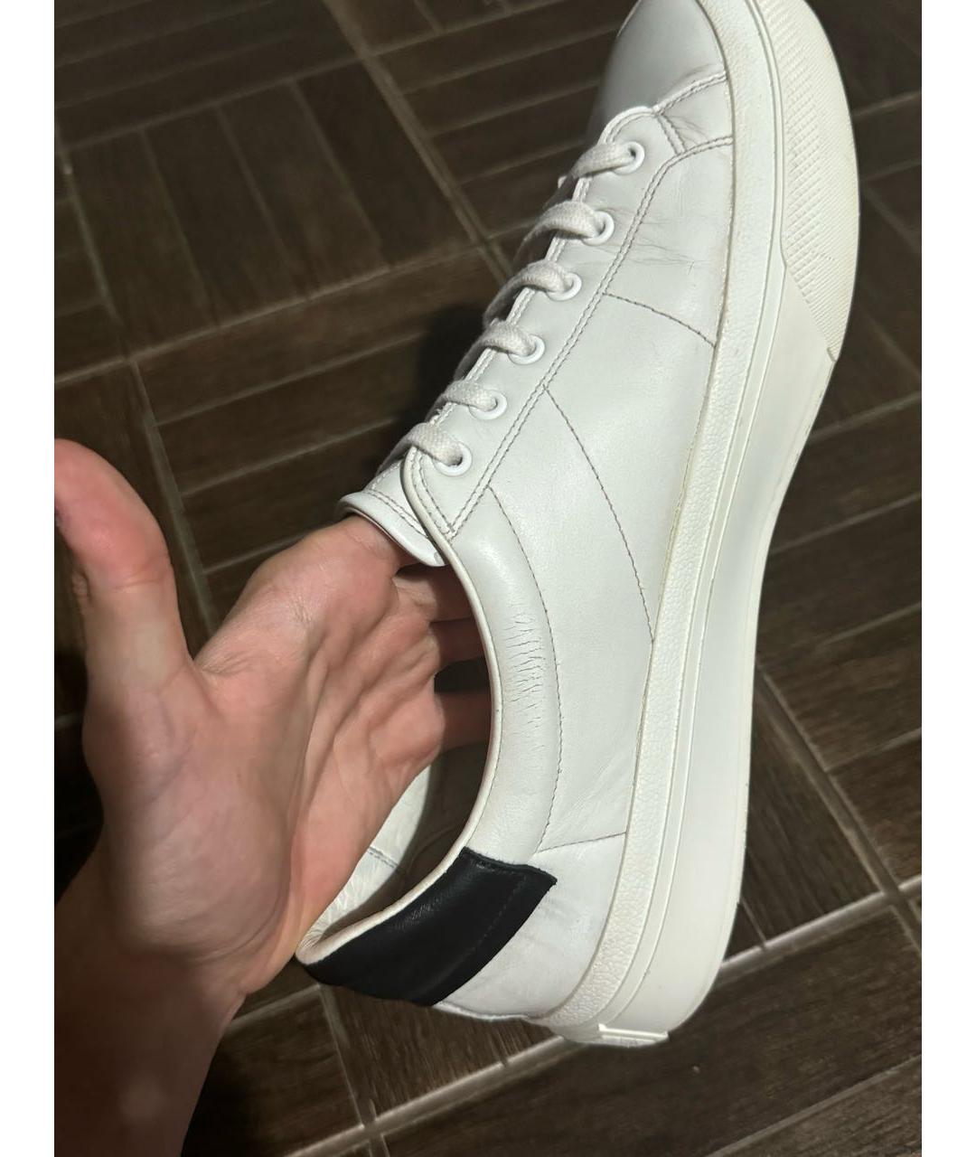 GIVENCHY Белые кожаные низкие кроссовки / кеды, фото 5