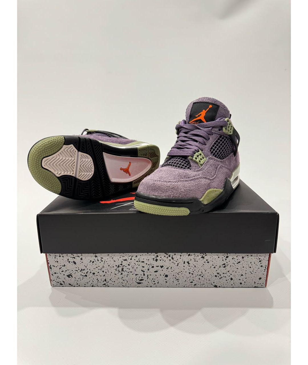NIKE Фиолетовые замшевые кроссовки, фото 4
