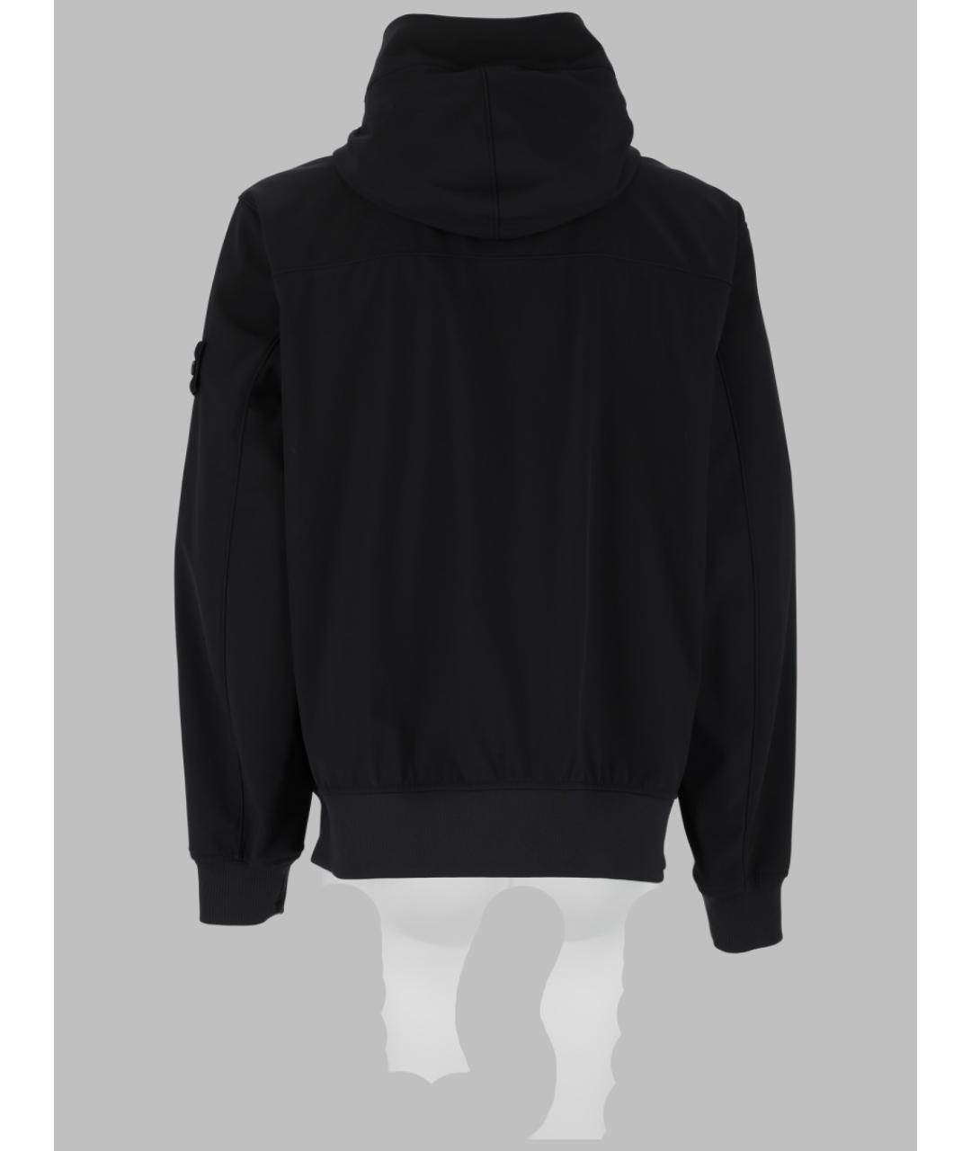 STONE ISLAND Черная полиэстеровая куртка, фото 2