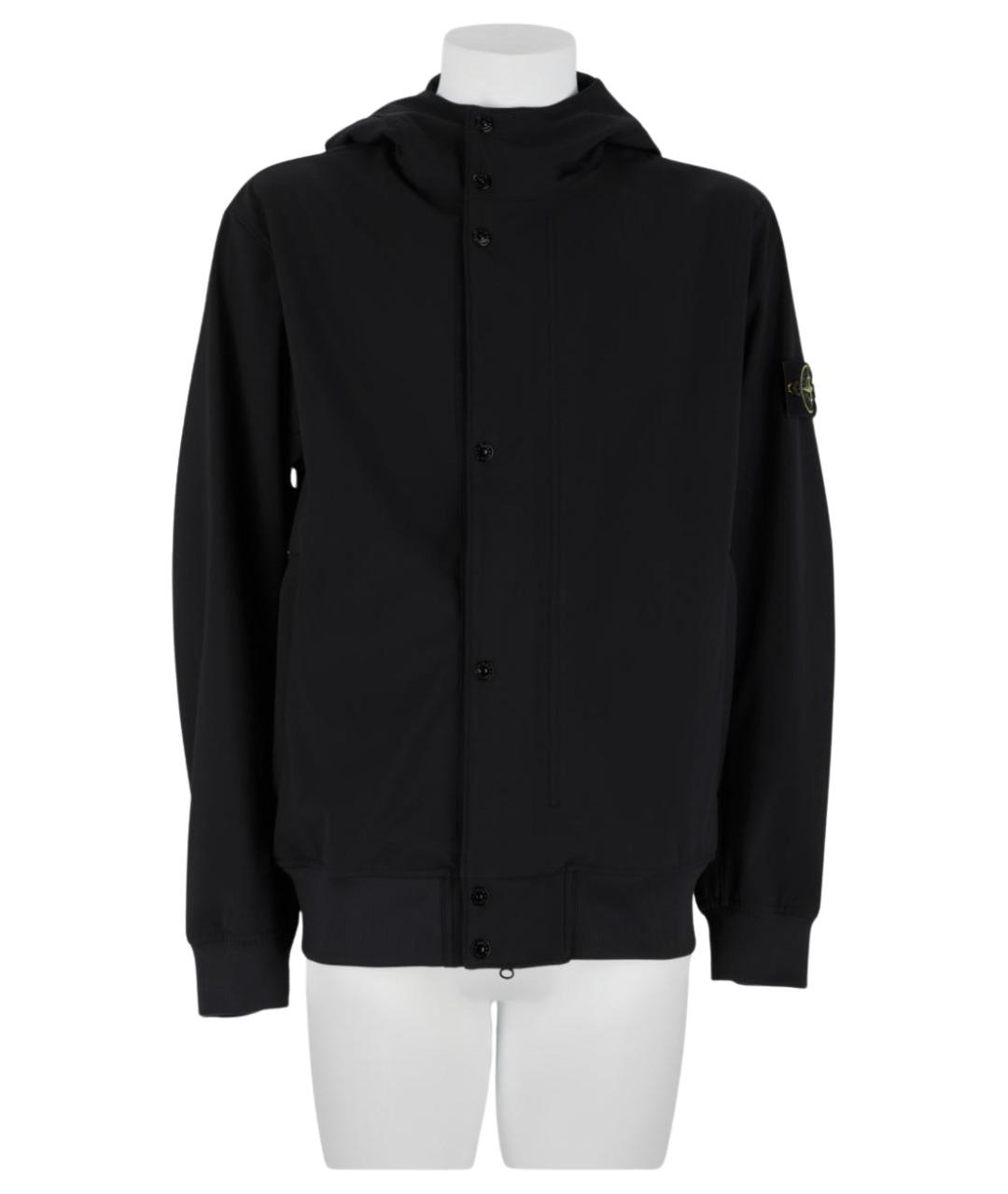 STONE ISLAND Черная полиэстеровая куртка, фото 1