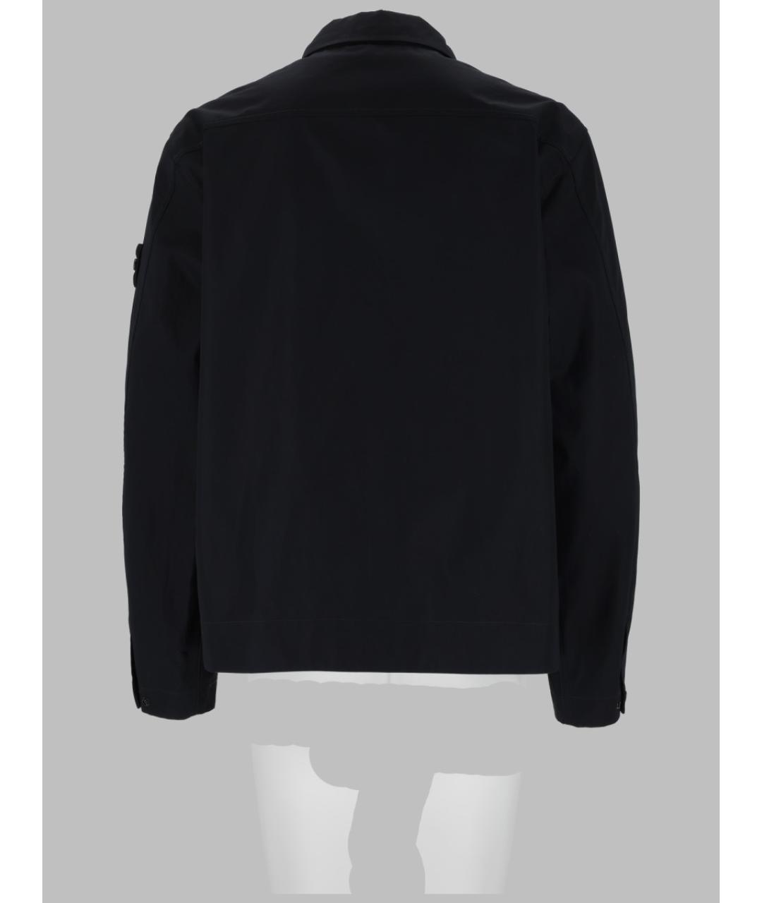 STONE ISLAND Черная хлопковая кэжуал рубашка, фото 2