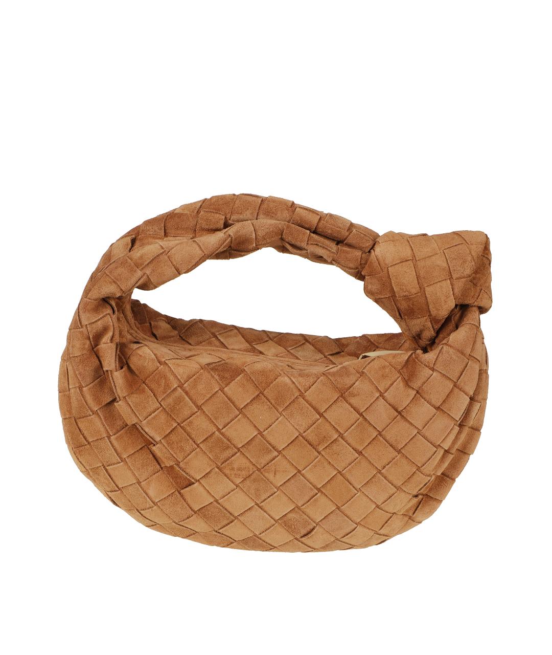 BOTTEGA VENETA Коричневая замшевая сумка с короткими ручками, фото 2