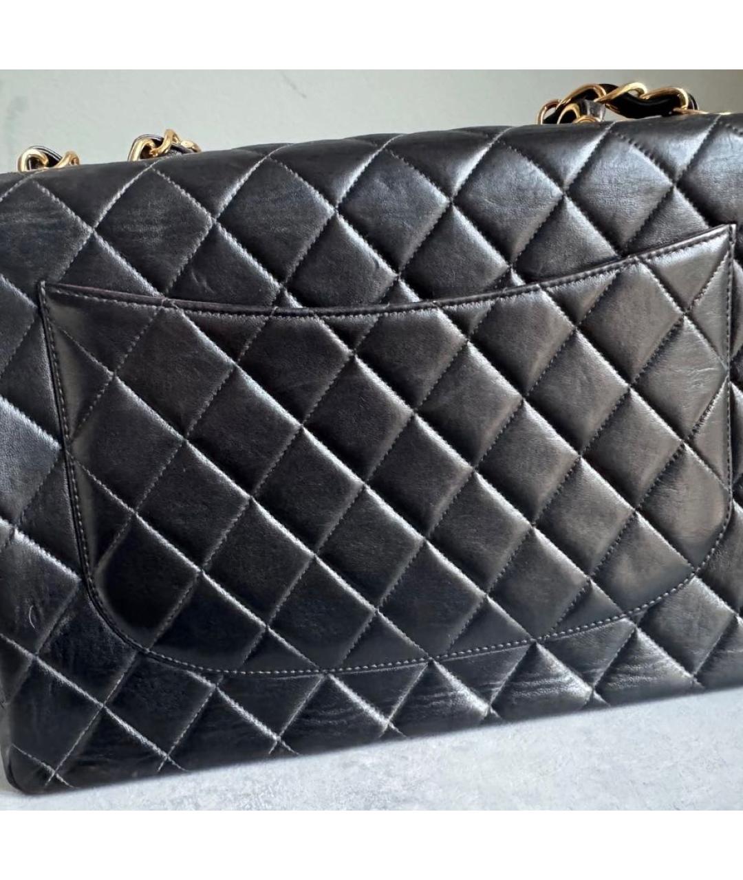 CHANEL Черная кожаная сумка тоут, фото 4