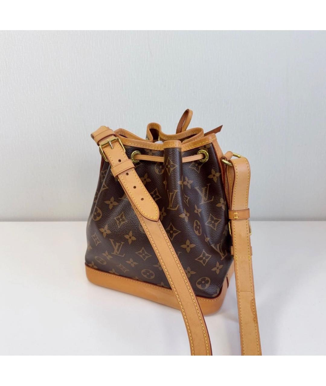 LOUIS VUITTON Коричневая кожаная сумка тоут, фото 2