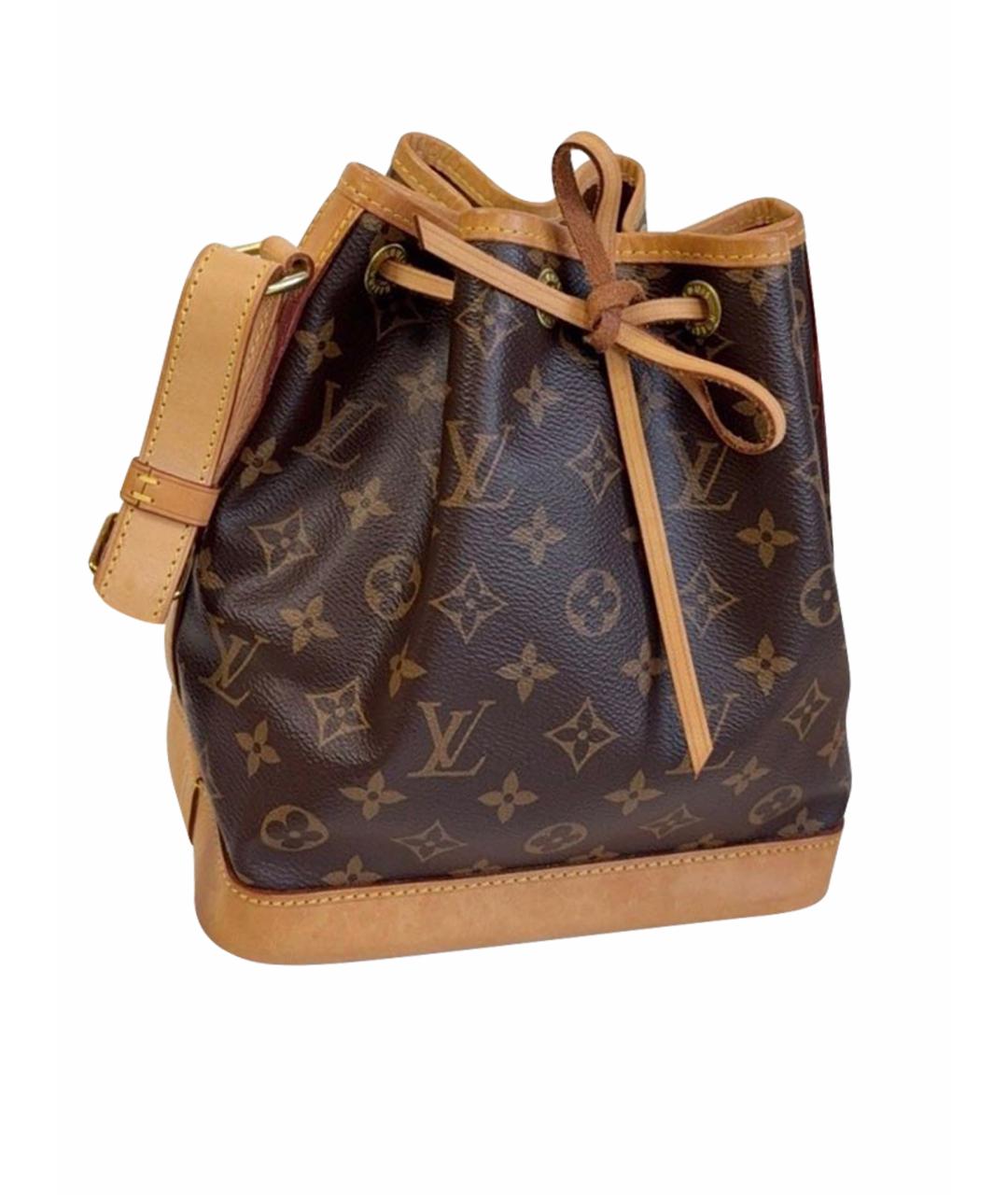 LOUIS VUITTON Коричневая кожаная сумка тоут, фото 6