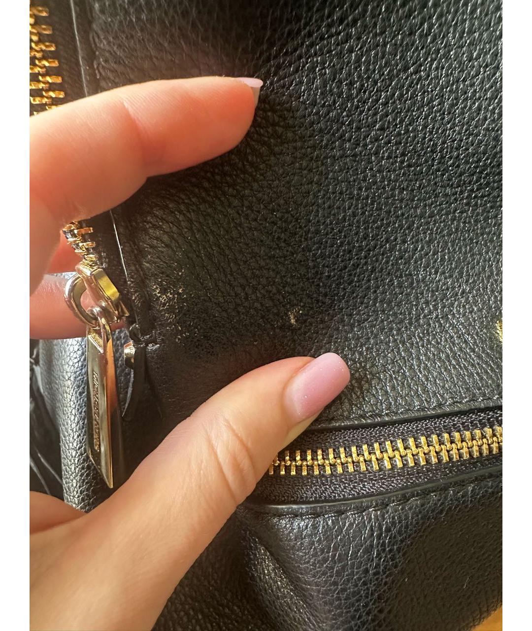 MICHAEL KORS Черный кожаный рюкзак, фото 8