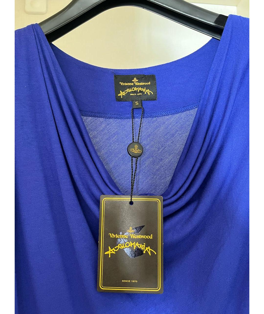 VIVIENNE WESTWOOD Фиолетовое вискозное повседневное платье, фото 5