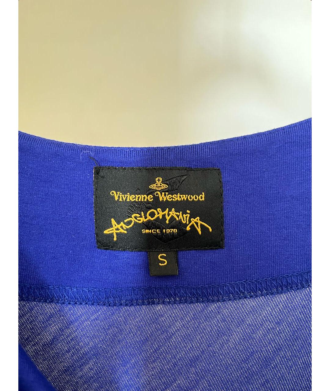 VIVIENNE WESTWOOD Фиолетовое вискозное повседневное платье, фото 2