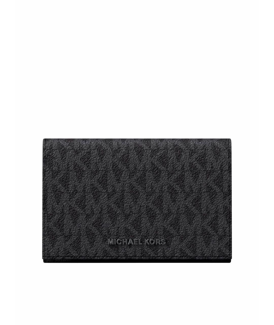 MICHAEL KORS Черный кошелек из искусственной кожи, фото 1