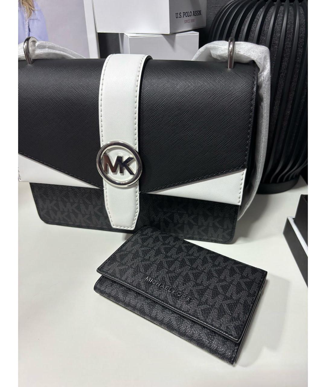MICHAEL KORS Черный кошелек из искусственной кожи, фото 7