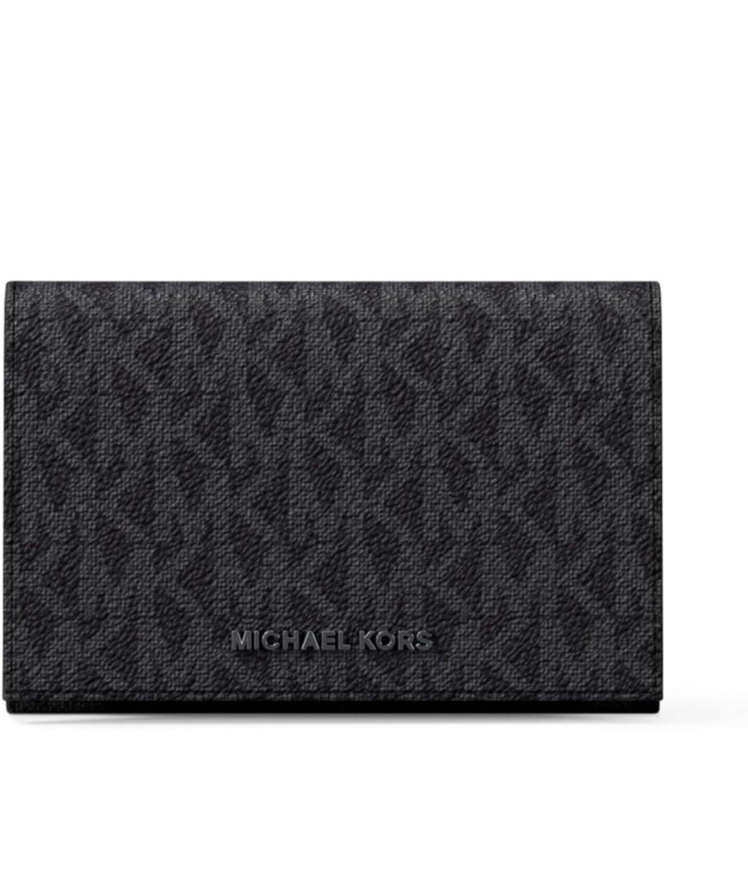 MICHAEL KORS Черный кошелек из искусственной кожи, фото 9
