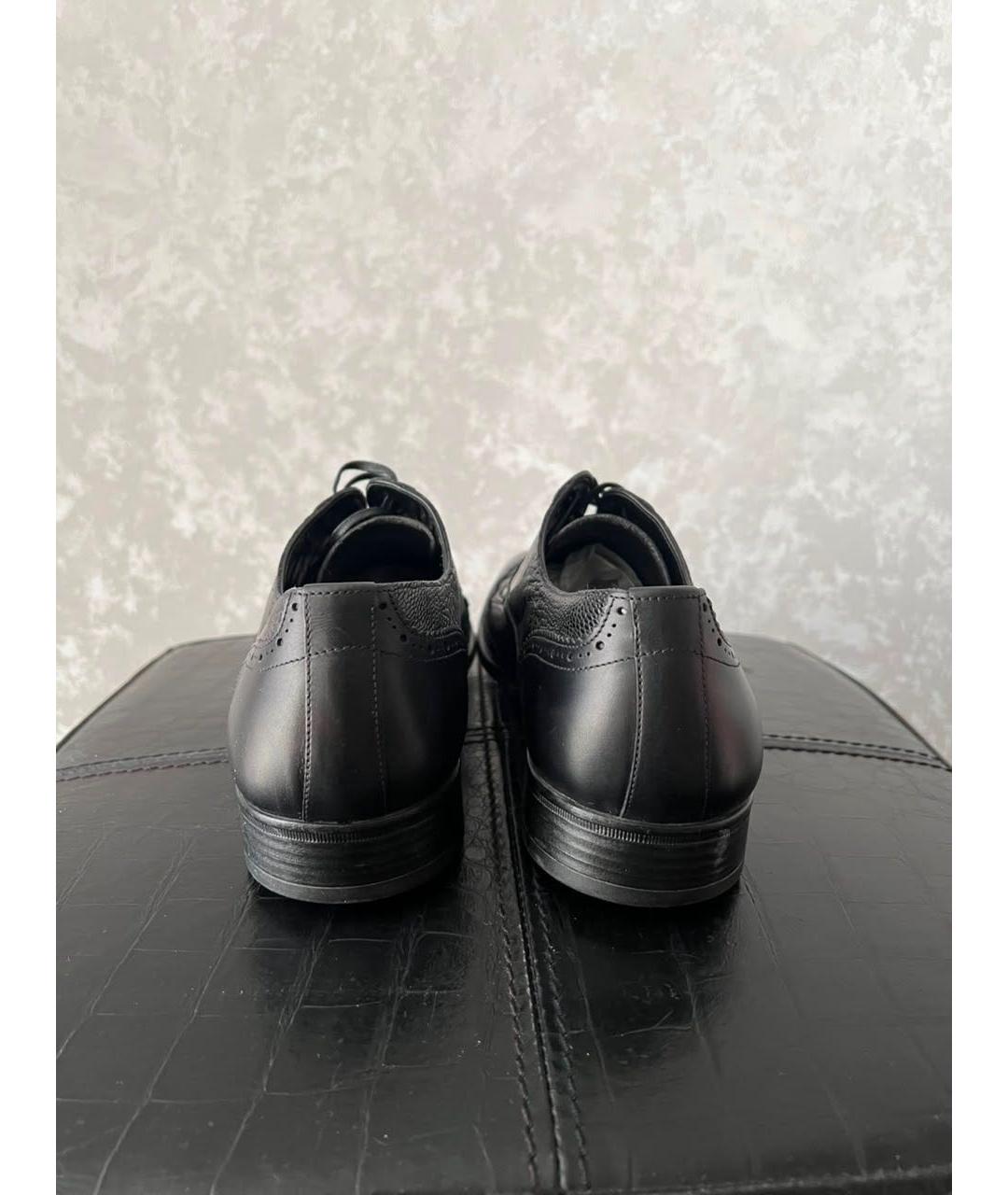 DOLCE&GABBANA Черные кожаные туфли, фото 2